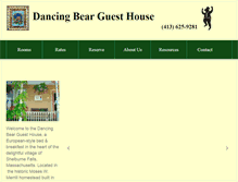 Tablet Screenshot of dancingbearguesthouse.com